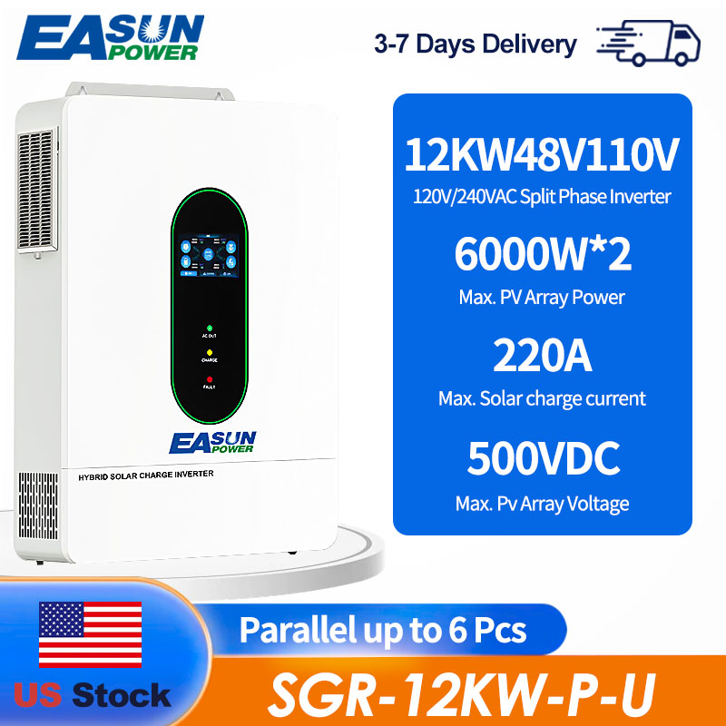 Grid Tie Inverter Limiter 2000W - EASUN US 12KW 12000W Split Phase