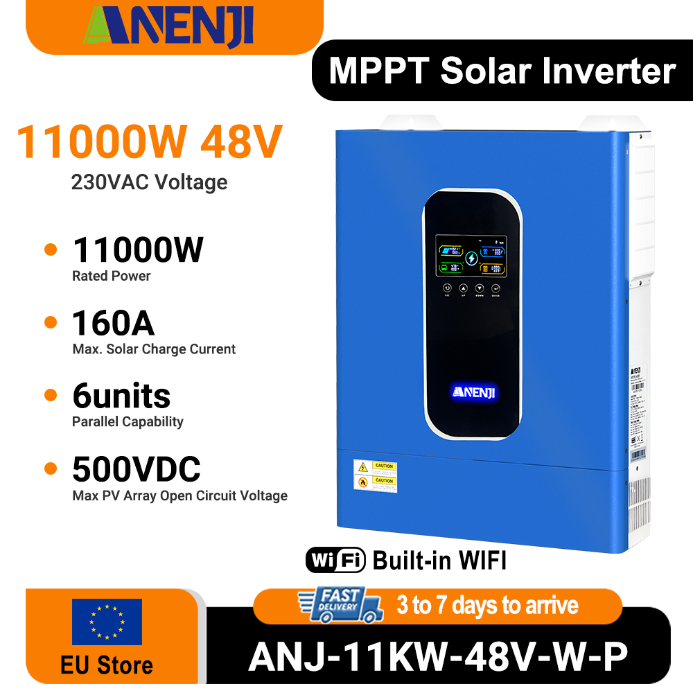 ANENJI 11KW 48V Hybrid Solar I - Hybrid Solar Inverter 5.5Kw Mppt 48V review and price