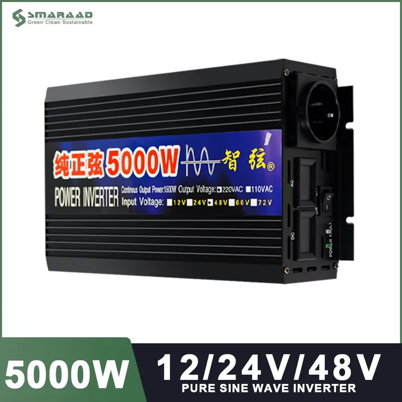 SMARAAD 5000W 12V 24V 48V DC t - Pure Sine Wave Inverter 5000W 48V 220V review and price