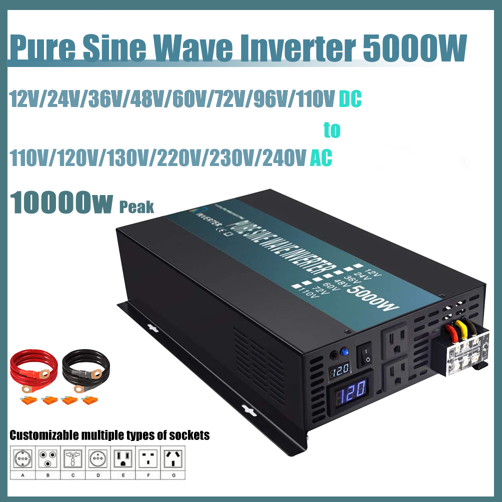 Off Grid Pure Sine Wave Solar  - Pure Sine Wave Inverter 5000W 48V 220V review and price