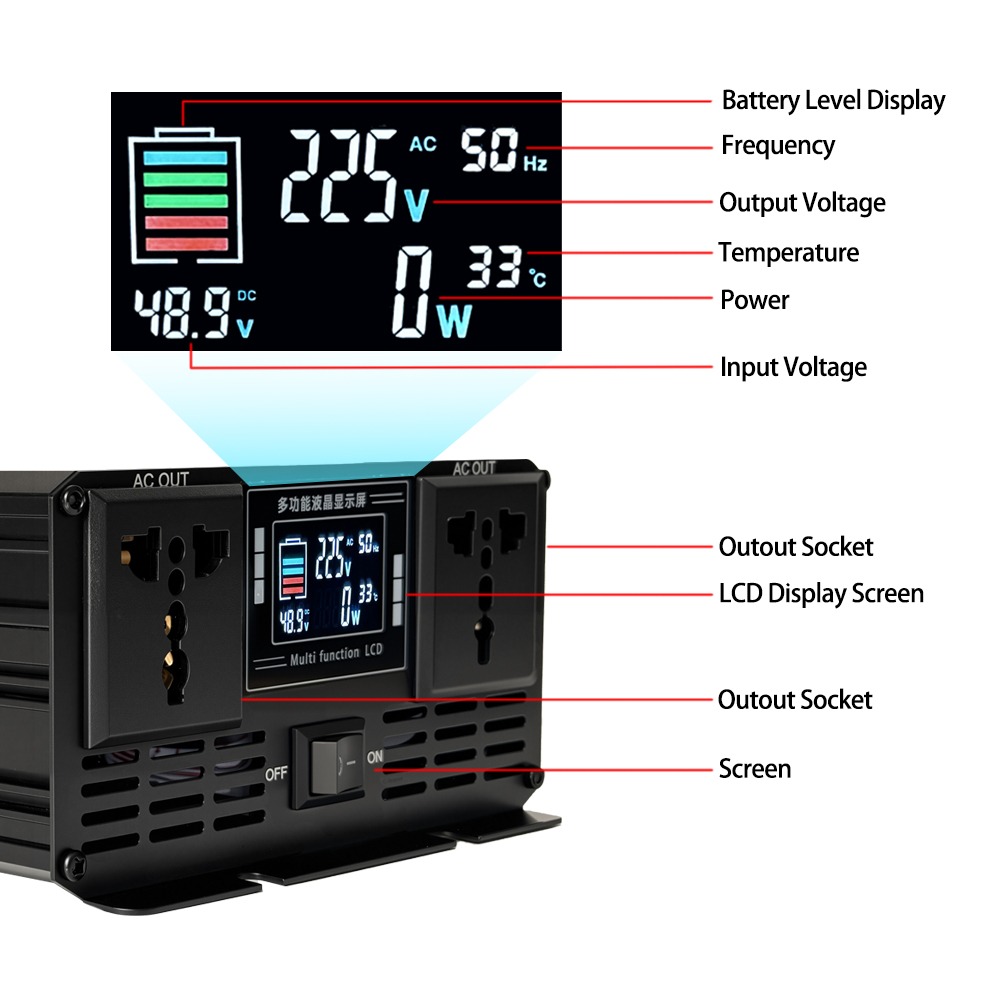 Pure Sine Wave Inverter DC 12v - Pure Sine Wave Inverter 5000W 48V 220V review and price