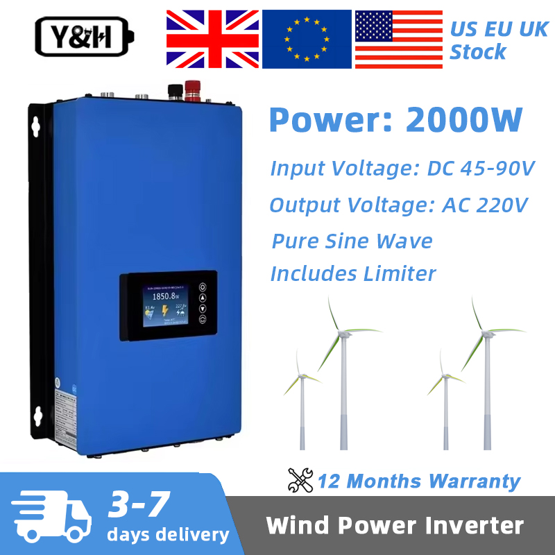 Y&H 2000W MPPT Wind Power On G - Grid Tie Inverter Limiter 2000W review and price