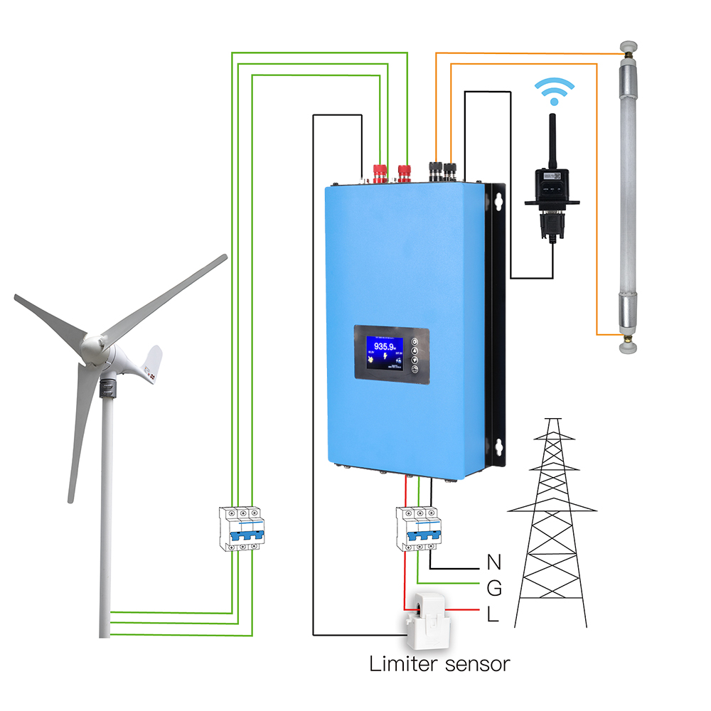 Y&H 2000W MPPT Wind Power On G - Grid Tie Inverter Limiter 2000W review and price
