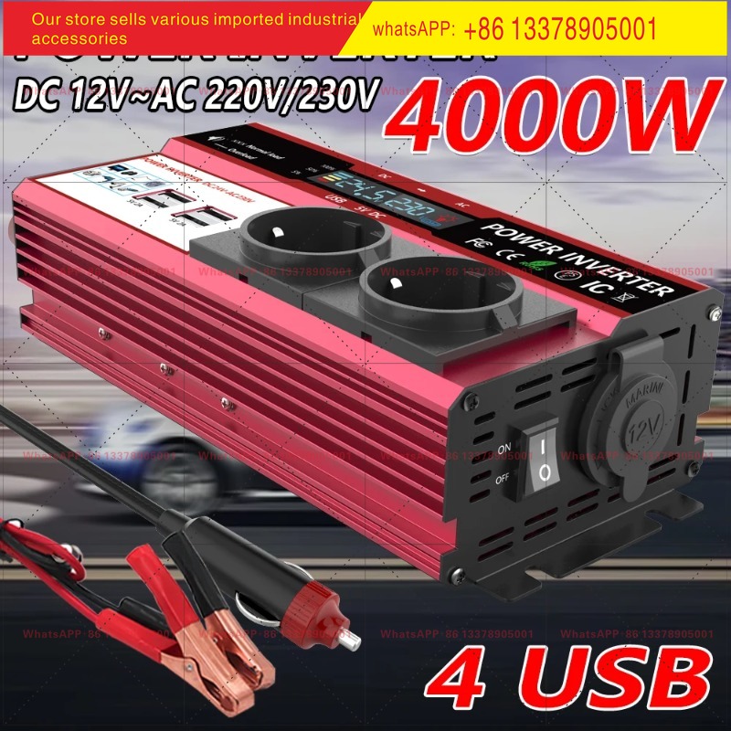 12V To 220V 4000W Peak Power I - Power Inverter 12V 220V 4000W Continuous review and price