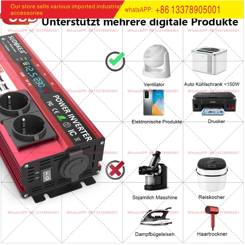 12V To 220V 4000W Peak Power I - Power Inverter 12V 220V 4000W Continuous review and price