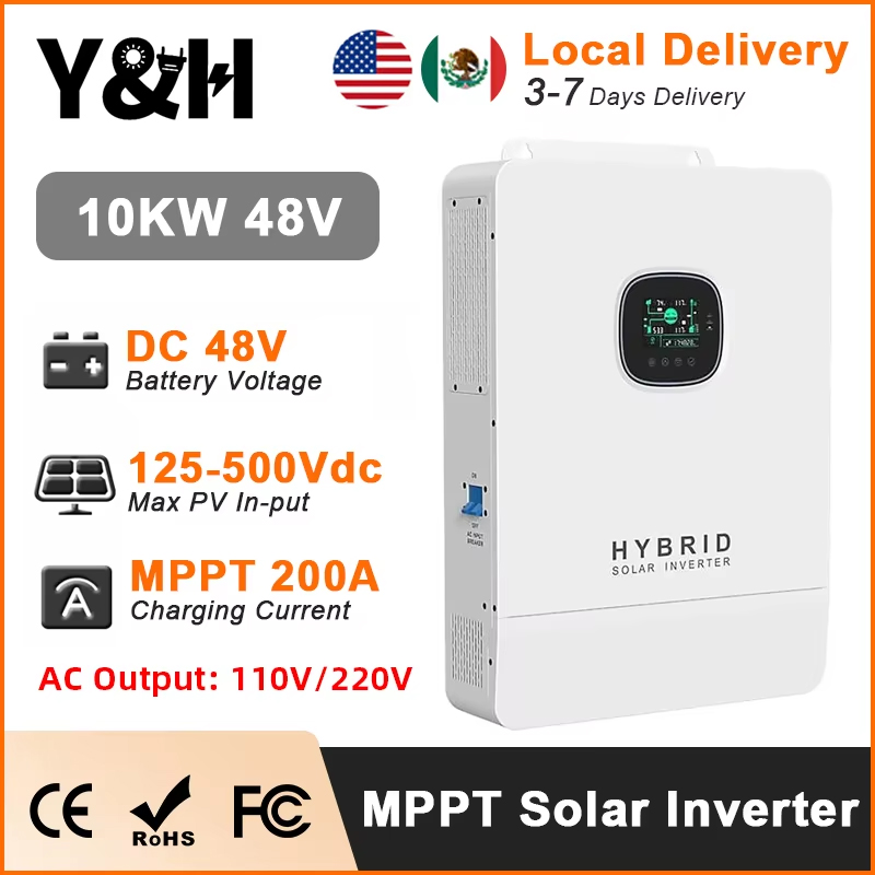 Y&H 10KW Hybrid Solar Inverter - Split Phase Inverter 10Kw 110V 220V review and price