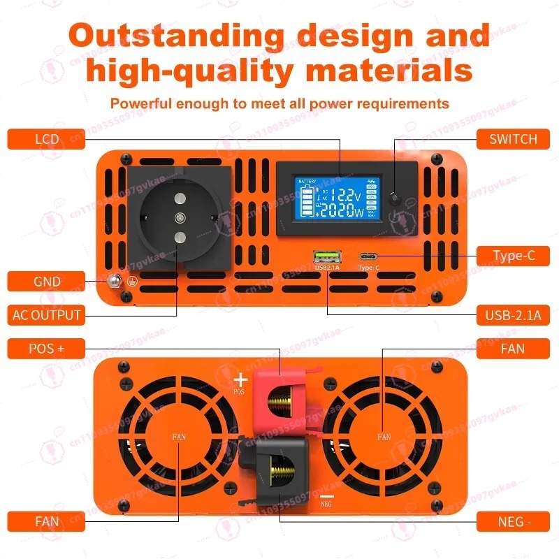 Peak 4000W 12v 24V 48v Dc To A - Power Inverter 12V 220V 4000W Continuous review and price