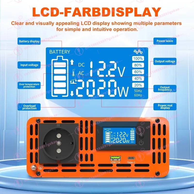 Peak 4000W 12v 24V 48v Dc To A - Power Inverter 12V 220V 4000W Continuous review and price