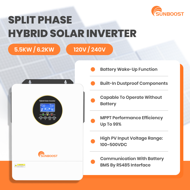 Sunboost 3Kw 4Kw 5000W 5.5Kw 6 - Hybrid Solar Inverter 5.5Kw Mppt 48V review and price
