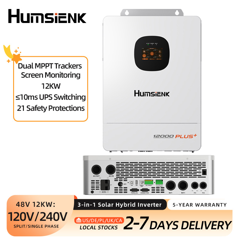 Humsienk 48V 12KW/8KW 3-in-1 S - Mppt Hybrid Inverter 48V 8Kw 3 Phase review and price
