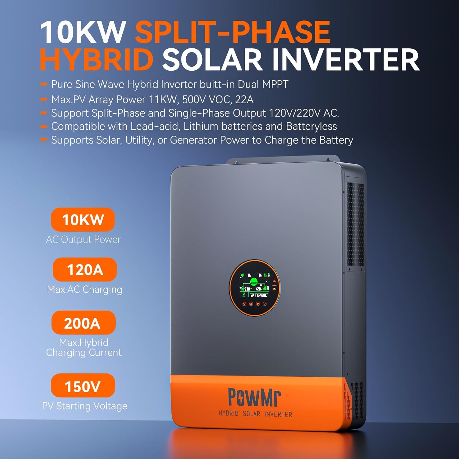 PowMr 16KW 10KW Split Phase In - Split Phase Inverter 10Kw 110V 220V review and price