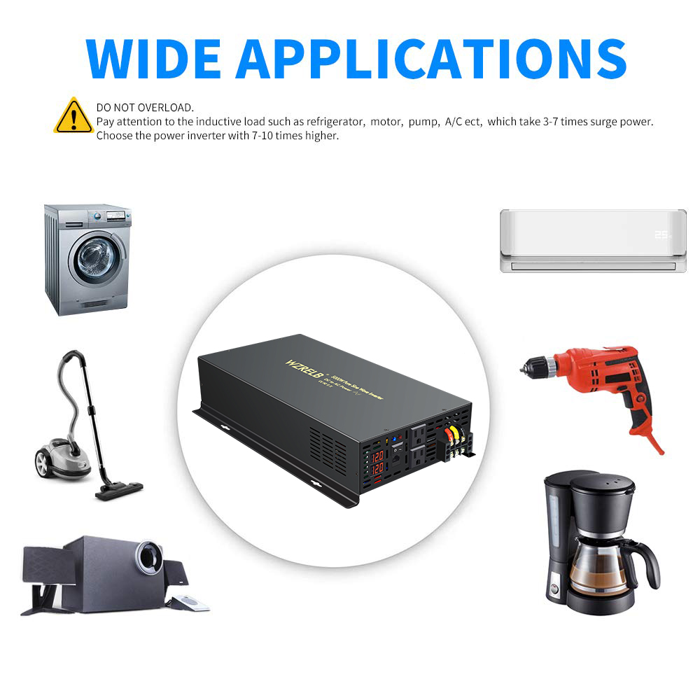Reliable 5000W Wired Control P - Pure Sine Wave Inverter 5000W 48V 220V review and price