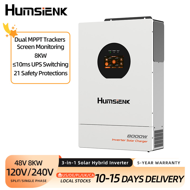Humsienk 48V 8KW 3-in-1 Solar  - Mppt Hybrid Inverter 48V 8Kw 3 Phase review and price