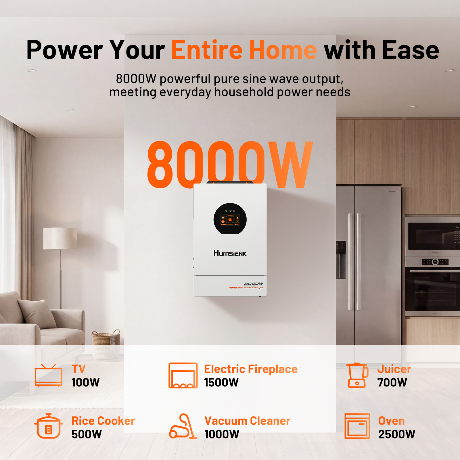 Humsienk 48V 8KW 3-in-1 Solar  - Mppt Hybrid Inverter 48V 8Kw 3 Phase review and price