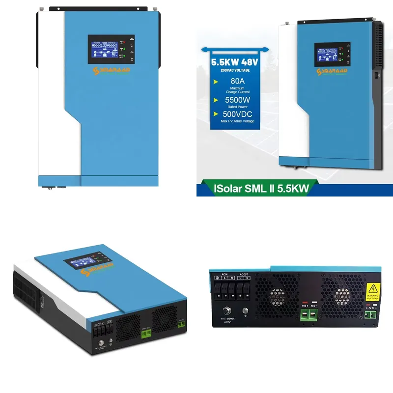 Solar Controller 3.5KW 5.5KW H - Hybrid Solar Inverter 5.5Kw Mppt 48V review and price