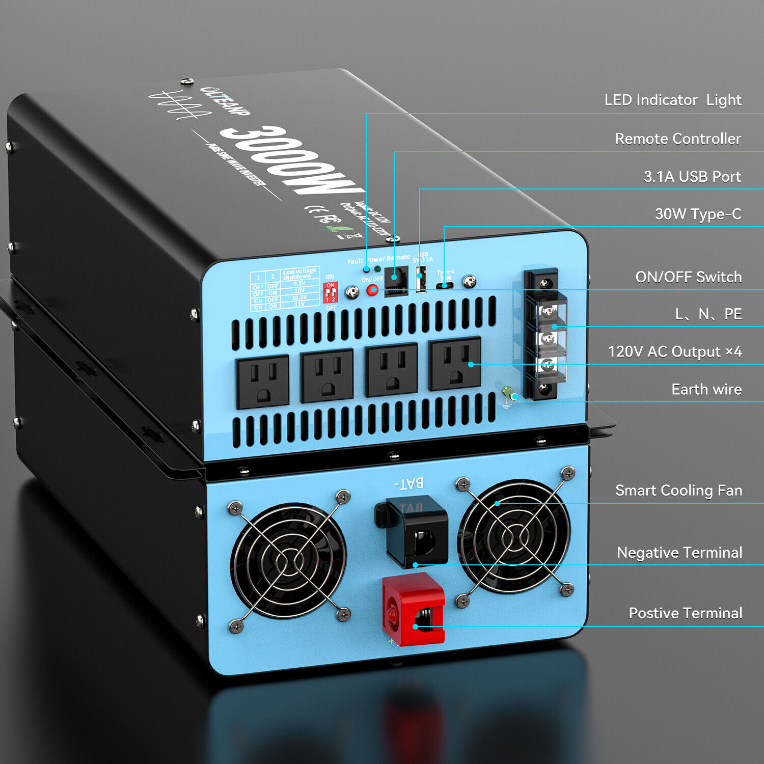 3000W Pure Sine Wave Power Inv - Inverter Pure Sine Wave 60Hz 120V 3000W review and price