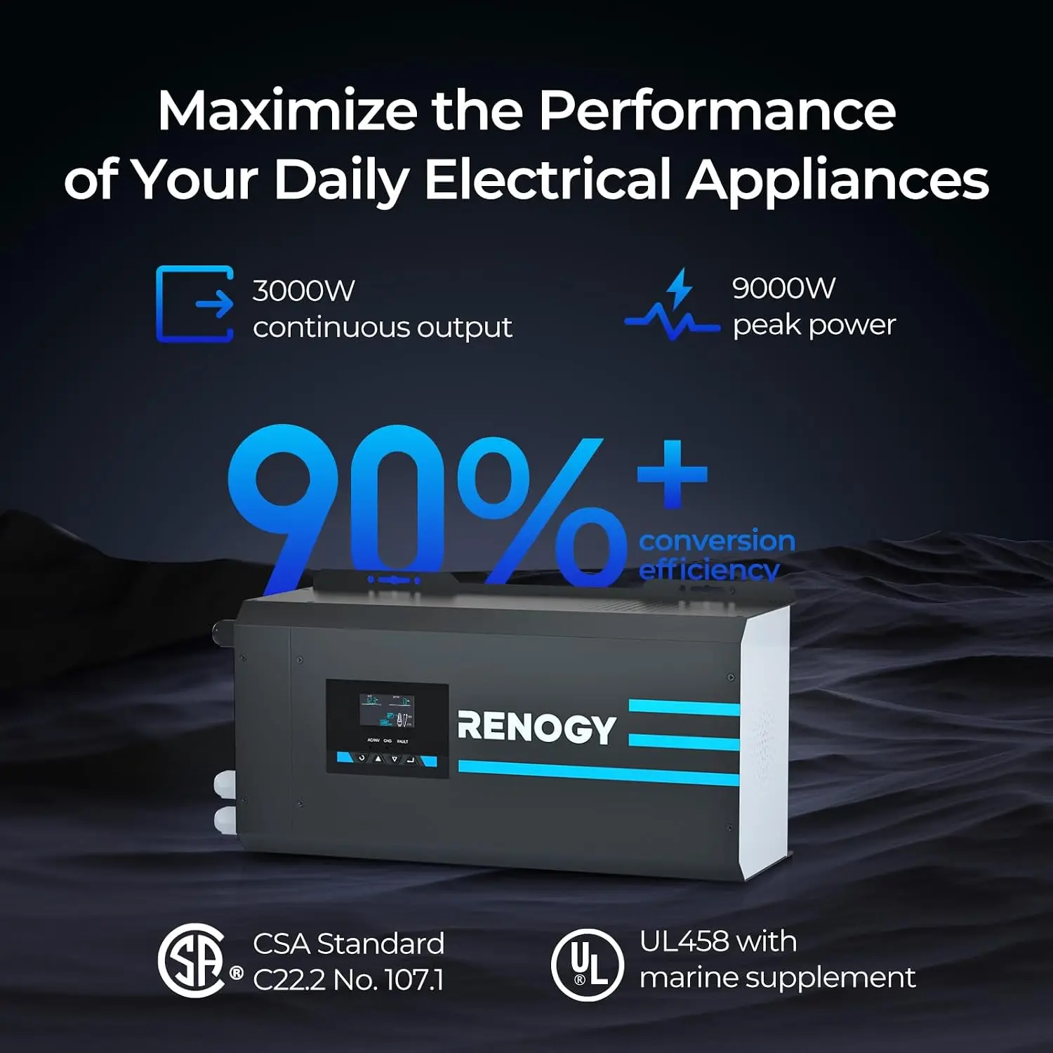 Renogy 3000w Pure Sine Wave In - Rv Pure Sine Inverter Charger 3000W 12V review and price